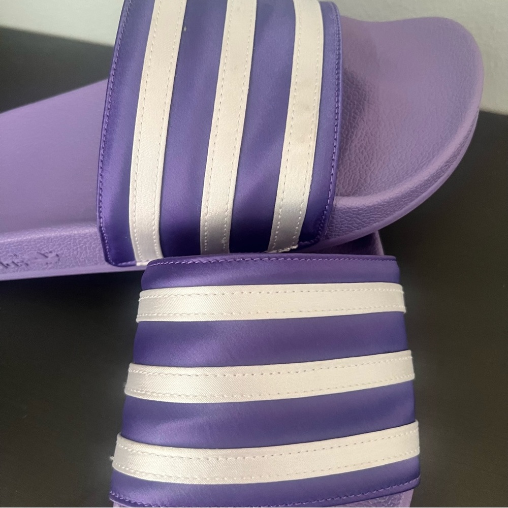 Adidas Adilette Slides Purple Size 8